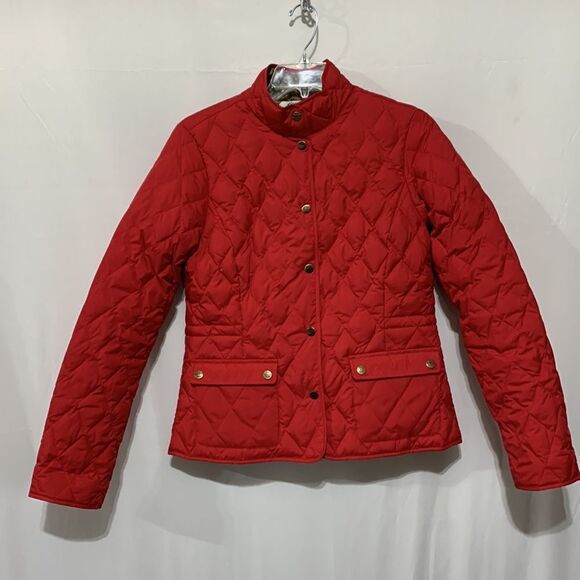 EDDIE BAUER down jacket premium goose down quilted snap pockets vents women S - Picture 12 of 12